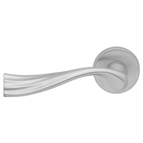 991L River deurkruk op rozet linkswijzend, mat chroom