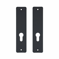 Aluminium binnendeurschild rechthoekig 180x41x6 mm PC55, zwart