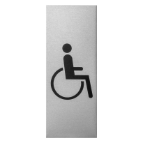 Aluminium pictogram 'Mindervalide' rechthoekig