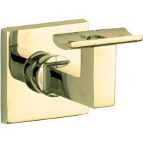 Artitec Wallebroek leuninghouder Bauhaus M10 hol, messing gelakt