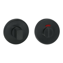 Artitec Wallebroek Toiletgarnituur Rood/Groen Indicator Zwart, Rond, 50x7mm
