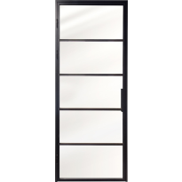 Austria deur/kozijn combinatie Nero Industriale Piave 56x37mm aluminium rechts, 93x231,5cm