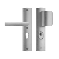 AXA 6665 Curve D-knop/kruk VH garnituur met kerntrekbeveiliging, PC55