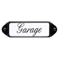 Deurbordje emaille 'Garage' model oor