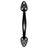 Deurgreep KP1883 76mm smeedijzer zwart