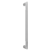 Deurgreep recht GPF75 25,4x350mm RVS gepolijst met RVS geborsteld