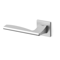 Deurkruk op rozet Link 1031 satinchrome 50x50mm - linkswijzend