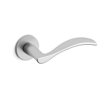 Deurkruk op rozet Zen 711 satinchrome/chrome 51x6mm - rechtswijzend