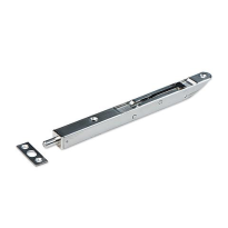 Dulimex bascule kantschuif RVS, 15 mm breed, afgeschuind rond 400 mm geborsteld