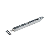 Dulimex bascule kantschuif RVS, 17 mm breed, afgeschuind recht 200 mm geborsteld
