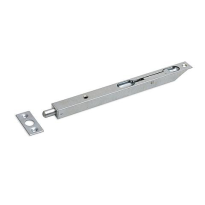 Dulimex bascule kantschuif staal, 17 mm breed, afgeschuind recht 200 mm verzinkt
