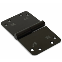 Dulimex kogelstiftpaumelle kantelaaf zwart ronde hoek 150x89mm SKG3 DIN rechts