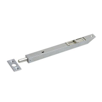 Dulimex pijpkantschuif staal, 17 mm breed, afgeschuind recht 200 mm verzinkt