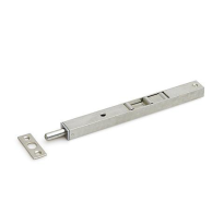 Dulimex pijpkantschuif staal, 17 mm breed, recht 160 mm verzinkt