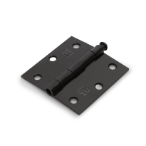 Dulimex scharnier rechte hoeken zwart, losse pen, 76x76mm
