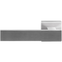 GPF deurklink op vierkante rozet, Hinu, linkswijzend, RVS