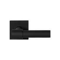 GPF deurklink op vierkante rozet, Hipi Deux+, paar, zwart