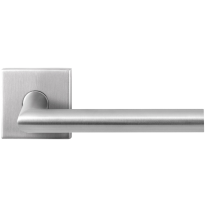 GPF1016.02R Toi deurkruk op vierkante rozet, 50x50x8mm rechtswijzend RVS