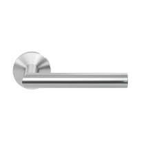 GPF1015.00 Toi deurkruk op ronde rozet RVS, 50x8mm