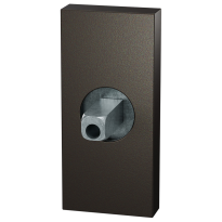 GPF1101.A1.0400 rechthoekig rozet 70x32x10mm Dark blend met vastgelaste knopvastzetter