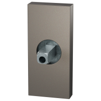 GPF1101.A3.0400 rechthoekig rozet 70x32x10mm Mocca blend met vastgelaste knopvastzetter
