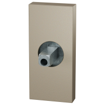 GPF1101.A4.0400 rechthoekig rozet 70x32x10mm Champagne blend met vastgelaste knopvastzetter