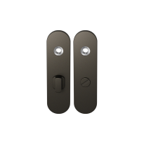 GPF1110.A1 kortschild afgerond WC63/8 grote knop Dark blend