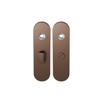 GPF1110.A2 kortschild afgerond WC57/5 grote knop Bronze blend