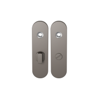 GPF1110.A3 kortschild afgerond WC63/8 grote knop Mocca blend
