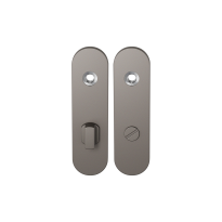 GPF1110.A3 kortschild afgerond WC72/8 grote knop Mocca blend