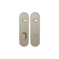 GPF1110.A4 kortschild afgerond WC72/8 grote knop Champagne blend