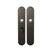 GPF1120.A1 langschild afgerond WC55/8 grote knop Dark blend