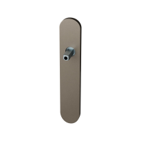 GPF1120.A3.411 langschild afgerond BB72 Mocca blend met vastgelaste knopvastzetter