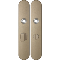 GPF1120.A4 langschild afgerond WC55/8 grote knop Champagne blend