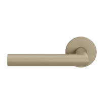 GPF115VRA4 Champagne Blend L-haaks model 19mm deurkruk op rozet 53x6mm linkswijzend