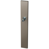 GPF1175.A3.432 langschild XL rechthoekig PC55 Mocca blend met vastgelaste knopvastzetter