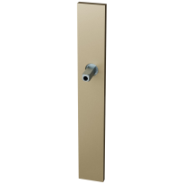 GPF1175.A4.400 langschild XL rechthoekig blind Champagne blend met vastgelaste knopvastzetter