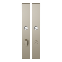 GPF1175.A4 langschild rechthoekig WC72/8 grote knop Champagne blend