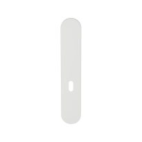 GPF1220.62L/R langschild afgerond BB56 zonder krukgat links-/ rechtsdraaiend wit
