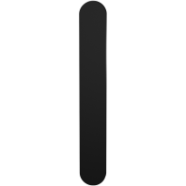GPF1270.61L/R langschild XL afgerond BB72 zonder krukgat links-/ rechtsdraaiend zwart