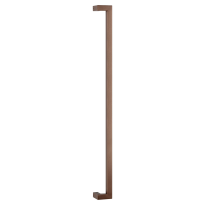 GPF13 deurgreep verkropt 22x22x800mm hoogte 60mm Bronze blend