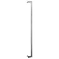 GPF13 deurgreep verkropt 22x22x800mm hoogte 60mm RVS geborsteld