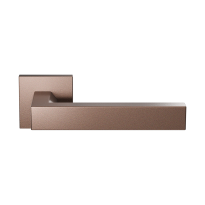 GPF1304.A2.02 Tapu deurkruk op vierkante rozet Bronze blend, 50x8mm