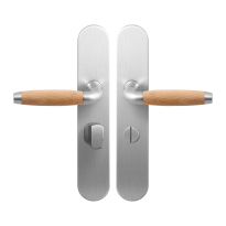 GPF4240.20 Ika deurkruk op langschild WC57/5 grote knop