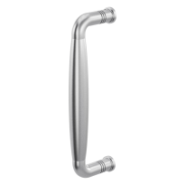GPF4946.09C deurgreep Ika gebogen 207x63/191mm RVS geborsteld