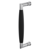 GPF4951.09C deurgreep Ika RVS geborsteld/zwart haaks 207x63/191mm