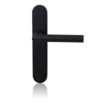 GPF8210.20R Toi deurkruk op langschild zwart rechtswijzend BB56