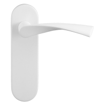 GPF8227.50R Kino deurkruk op kortschild wit rechtswijzend PC72