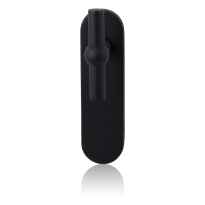 GPF8240.10 Hipi deurkruk op kortschild zwart PC72