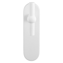 GPF8242.50R Hipi deurkruk op kortschild wit rechtswijzend blind